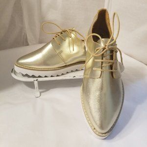 Stefano Di Roma Gold Tone Lightweight Sneakers